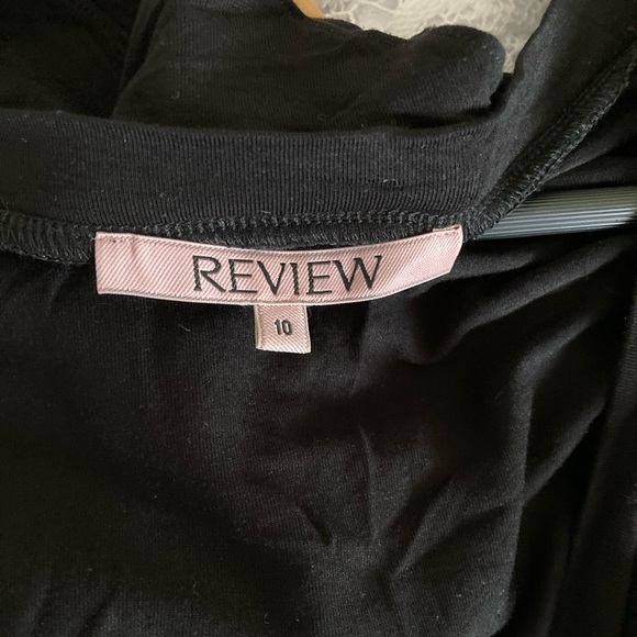 Gorgeous Black Review Wrap Dress Size 10 - Picture 3 of 6